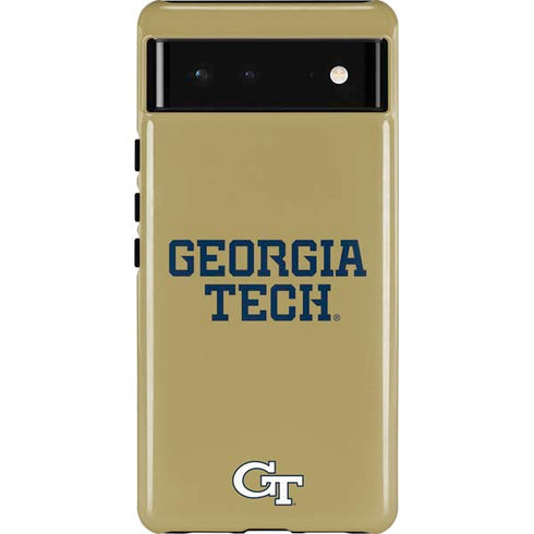 Georgia Institute of Technology LogoType Gold Pixel Cases